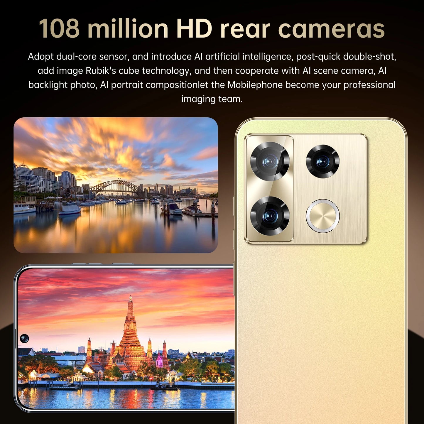 Téléphone Android 5G Smartphone Note 40 Pro