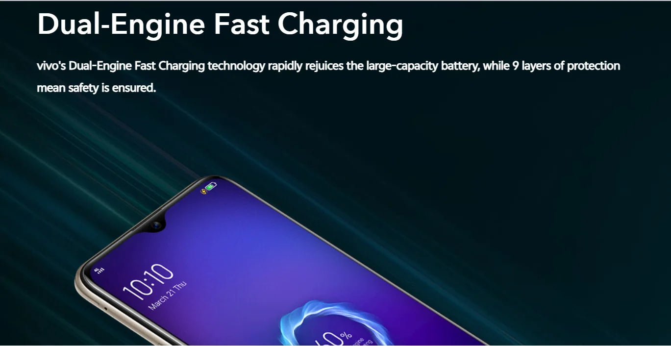 VIVO Y19 6GB 128GB , charge rapide , 1080 x 2340 FHD