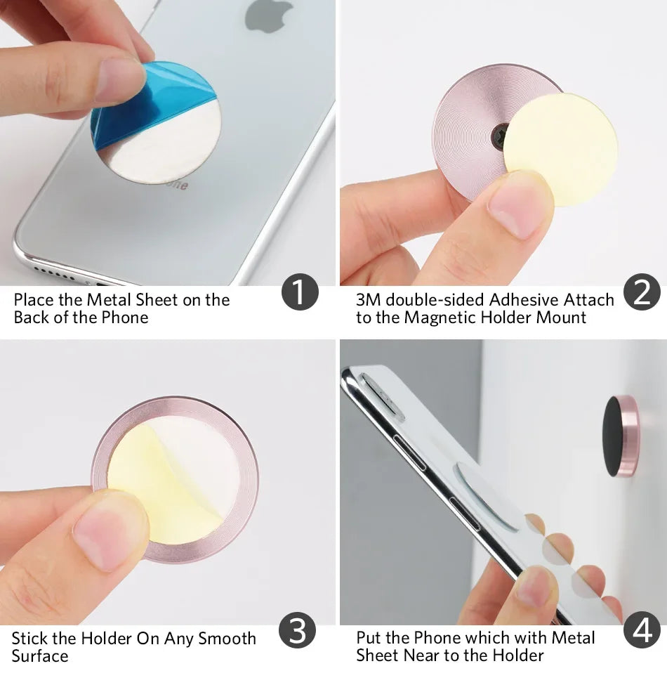 Porte-téléphone magnétique pour iPhone Xiaomi Huawei Samsung.